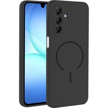 Ottonova Galaxy A16 Kılıf M-Safe Şarj Özellikli Zore Meta Kapak - Siyah