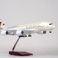 Veronese Etihad Airbus A380 Yolcu Uçağı Koleksiyon Uçak 46X50CM