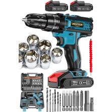 Normadia 58 Vf 12 Ah Magnezyum Sargılı Motor ve Çelik Şanzumanli Akülü Vidalama