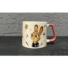 UltraMint Sevgililer Günü Özel Pembe Kulplu Bardak, Şık Hediye Fincanı