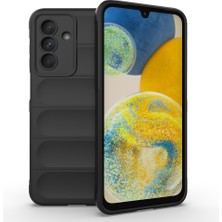 Ottonova Galaxy A36 Kılıf Esnek Tpu Oyuklu Arka Yüzey Tasarımlı Zore Etnik Silikon Kapak - Siyah