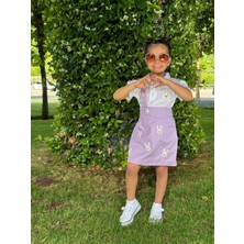 Savorzy Kız Çocuk Jile Elbise Gömlek Takım