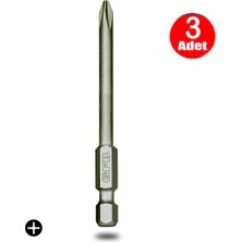 Normadia Yıldız Uç Vidalama Matkap Ucu Seti, Ph1, 100MM, 3'lü