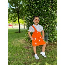 Savorzy Kız Çocuk Jile Elbise Gömlek Takım