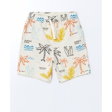 Lc Waikiki Yeni Sezon Beli Lastikli Baskılı Erkek Çocuk Şort
