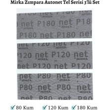 Normadia Epoksi Reçine Tel Elek Zımpara Seti, 3'lü, 70X198 Mm, El Takozuna Uyumlu