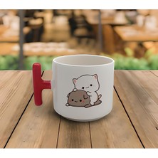 UltraMint El Yapımı Mochi Cat Baskılı 200 ml Tüketiciye Hediye Kupa