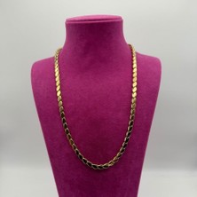 Mare Accessories Altın Tonlu Arpa Zincir Çelik Kolye