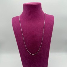 Mare Accessories Zarif Gümüş Tonlu Ince Zincir Kolye