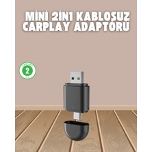 Eco Lounge Kablosuz Carplay Adaptörü – Usb-A & Type-C Uyumlu Hızlı Bağlantı Cihazı