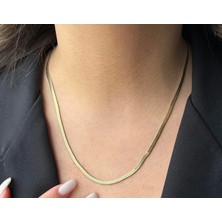 Linda Shop Altın Renk Italyan Zincir Çelik Kolye