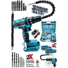 Normadia Vfx Çelik Şanzıman Darbeli Vidalama Şarjlı Matkap 15000 Mah