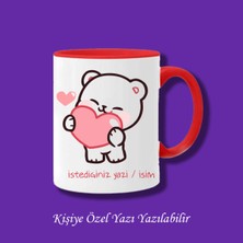 UltraMint Renkli Kupa Bardak, Sevgililere ve Eşlere Isimli ve Yazılı Tasarım