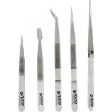 Normadia 5 Parça Elektronik Uçlu Çelik Cımbız Seti, Hassas ve Dayanıklı Malzeme