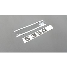 Fabrikasyon Mercedes S Serisi W220 C215 1998-2006 S350 Bagaj Yazısı Krom