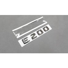 Fabrikasyon Mercedes E Serisi W210 S210 1995-2003 E200 Bagaj Yazısı Krom