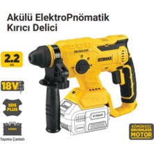 Normadia 18V Li-Ion Aküsüz Sds Plus Kırıcı Delici, Güçlü ve Hafif Tasarım