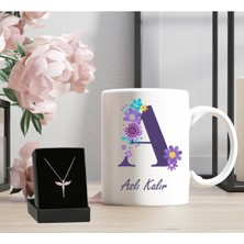 UltraMint Kişiye Özel Beyaz Kupa ve Melek Kolye Seti, Anlamlı Hediye
