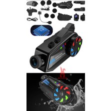 Bunnys Bt 68 Kameralı Motosiklet Kask Interkomu 1080P Hd, Bluetooth 5.4, Wifi, IP65 Su Geçirmez, 3000MAH