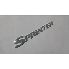 Fabrikasyon Mercedes Sprinter W906 2006-2016 Bagaj Yazısı Krom