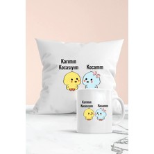 UltraMint Eğlenceli Civciv Desenli Kupa Bardak Seti, Gününüze Neşe Katın