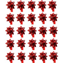 UltraMint Sevgililer Günü Hediye Paketi, Kırmızı Metalik Fiyonk ve Süs Çekçekleri