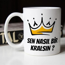 UltraMint Esprili Baskılı Seramik Beyaz Kupa Bardak, Gününüze Neşe Katın