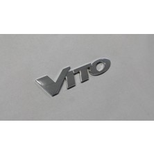 Fabrikasyon Mercedes Vito W639 2003-2013 Bagaj Yazısı Krom