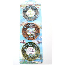 Eco Port Istanbul Temalı Metal Magnet 3'lü Set ALK2891