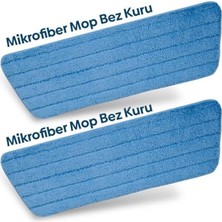 Yumuşak Mikrofiber Ikili Kuru Mop Bezi, Pratik Temizlik Seti