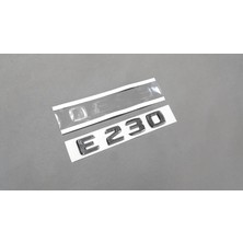 Fabrikasyon Mercedes E Serisi W210 S210 1995-2003 E230 Bagaj Yazısı Krom