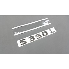 Fabrikasyon Mercedes S Serisi W140 C140 1991-1999 S350L Bagaj Yazısı Krom
