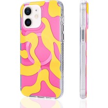 Ceponya iPhone 12 Kılıf Magsafe Şarj Özellikli Desenli Lüx Kapak