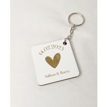 UltraMint Kişiye Özel Sevgililer Günü Anahtarlık, Unisex Hediye, Şık Tasarım