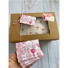 UltraMint Sevgililer Günü Teşekkür Notu Kartı 30'lu Set, 8,2-5 Cm, Delikli