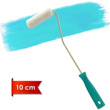 Normadia Kadife Rulo 10CM, 3.5cm Orta Çap, 7mm Tüylü Saplı, Vernikli