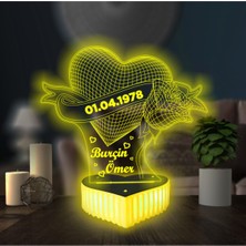 UltraMint Renkli Kumandalı 16 Renkli Işıklı Sevgililer Günü Hediye