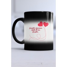 UltraMint Sihirli Renk Değişen Kupa Bardak, Sevgililer Günü Için Özel Hediye