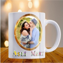 UltraMint Kişiye Özel Resim ve Isim Baskılı Porselen Kupa, Sevgiyle Hediye