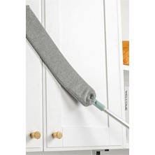 Sihirli Mikrofiber Başlıklı Girintili Yüzey Dip Köşe Raf Temizleme Mopu