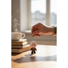 Pazarois Albert Einstein Figürlü Hareketli Anahtarlık