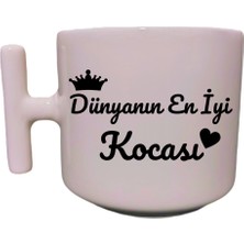 UltraMint Krem Rengi T Saplı Sevgili-Eş Özeltasarım Kupabardak Latte Bardak