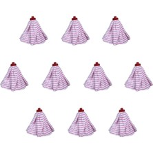Wellsoft Tesa Mikrofiber Yedek Mop Paspas Ucu 10'lu Set