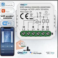 ONOFFSMART TUYA WİFİ TEKLİ PANJUR ANAHTARI