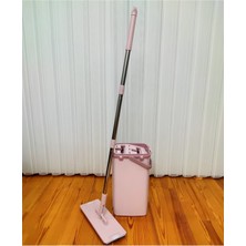 Gül Kurusu Sihirli Mop Çift Kovalı Mikrofiber Temizlik Seti