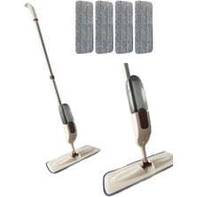 Pratik Sprey Mop Deterjan Hazneli 4'lü Temizlik Paspası Seti