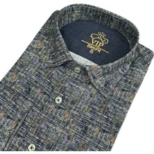 Eren Style Slim Fit Pamuklu Uzun Kollu Cepsiz Spor Gömlek (Slim Fit Kalıp)