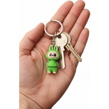 Pazarois Labubu Figürlü Hareketli Anahtarlık