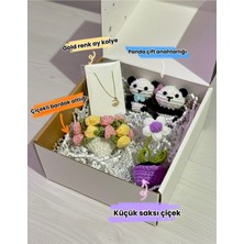 UltraMint Sevgiliye Hediye Kutusu Seti: Kolye, Bardak Altlığı, Çift Anahtarlık ve Saksı