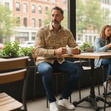 Eren Style Unisex Pamuklu Uzun Kollu Cepsiz Spor Gömlek (Slim Fit Kalıp)